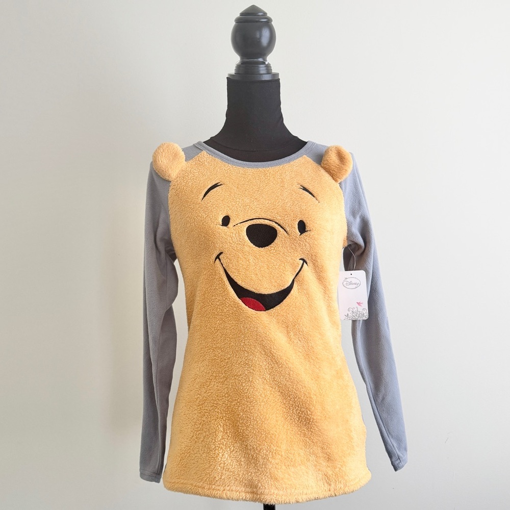 Vintage Disney Winnie the Pooh Fleece Lounge Top  sweatshirt Size Small – NWT